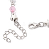 Star & Strawberry Alloy Charm Bracelets BJEW-JB11308-4