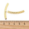 Brass Curved Tube Beads KK-B120-01D-G-3