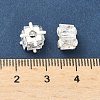 Brass Pave Cubic Zirconia Beads KK-H532-21C-S-2