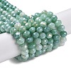 Faceted Electroplated Glass Beads Strands X-GLAA-C023-02-B08-5