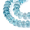 Crackle Transparent Glass Beads Strands GLAA-N074-02A-10-3