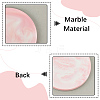 2Pcs 2 Styles Marble Pattern Porcelain Cup Coasters AJEW-CP0009-18C-5