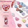 20Pcs UV Plating Iridescent Acrylic Beads OACR-YW0003-96-3