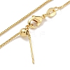 Brass Box Chain Necklace Making KK-H503-37G-2