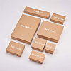 Kraft Paper Cardboard Jewelry Boxes CBOX-BC0001-09-7