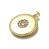 Brass Micro Pave Cubic Zirconia Pendants KK-C090-14G-2