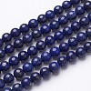 16 inch Grade A Round Dyed Natural Lapis Lazuli Beads Strand GSR6mmC123-3