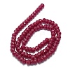 Lab Grown Red Corundum Beads Strands G-G106-A45-03-1-2