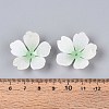 Flower Acrylic Bead Caps SACR-T017-51D-4