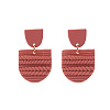Polymer Clay Dangle Stud Earrings WGC24AA-01-1