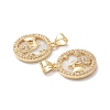 Rack Plating Brass Shell Pendants KK-D087-25G-03-3