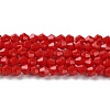 Opaque Solid Color Imitation Jade Glass Beads Strands LS-EGLA-A039-P4mm-D02-1