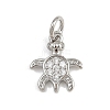 Brass Micro Pave Cubic Zirconia Pendants KK-A269-04E-P-1