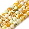 Natural Fire Crackle Agate Bead Strands G-K166-07F-8mm-07-2