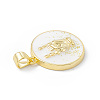 Rack Plating Brass Enamel Pendants KK-B065-03G-03-3