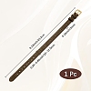 1Pc Leather Textured Bracelet Straps Slide Wristbands for Slide Charms AJEW-CL0001-01A-2