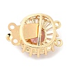 Brass Micro Pave Clear Cubic Zirconia Box Clasps LS-KK-E052-01A-G02-2