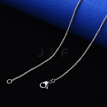 Non-Tarnish 304 Stainless Steel Curb Chain Necklace NJEW-S420-001B-P