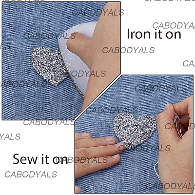 20Pcs 2 Styles Glitter Resin Hotfix Rhinestone DIY-CY0002-36B-1