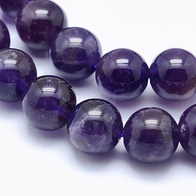Natural Amethyst Beads Strands GSR062-1-1