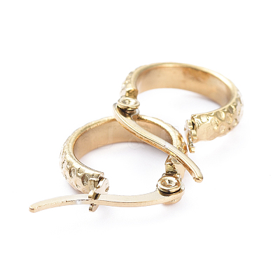 201 Stainless Steel Hoop Earrings X-EJEW-I245-08G-1
