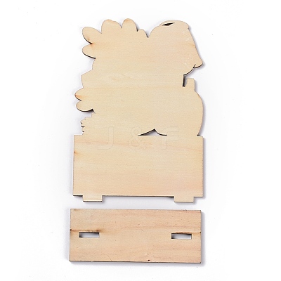 Natural Wood Display Decorations DJEW-O001-25-1