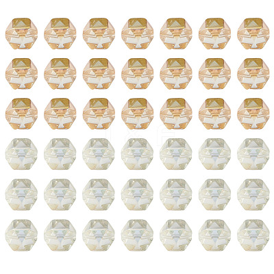 60Pcs 2 Colors Electroplate Glass Beads EGLA-TADJ0001-19C-1