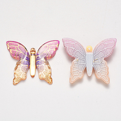 Transparent Acrylic Pendants TACR-R140-06F-1