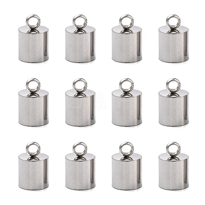 Tarnish Resistant Smooth Surface 201 Stainless Steel Cord Ends STAS-R063-96-1
