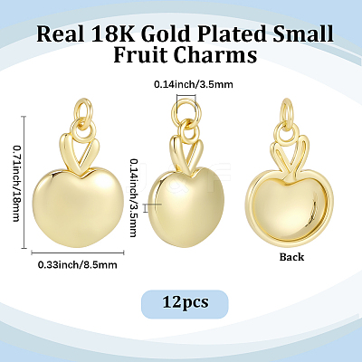12Pcs Brass Pendants KK-BBC0025-52-1
