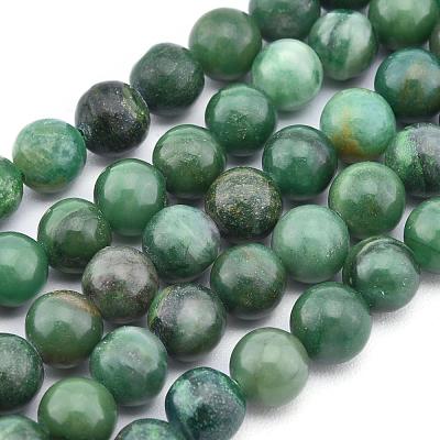 Natural African Jade Beads Strands G-D840-53-6mm-A-1