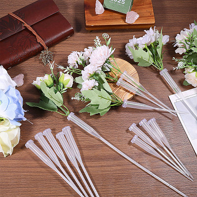 50Pcs PP Plastic Flower Water Tubes AJEW-GL0002-97C-1