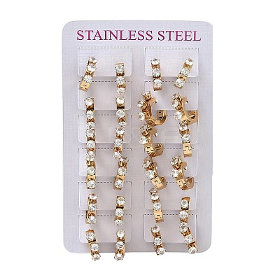 201 Stainless Steel Hoop Earrings EJEW-D354-15G-1