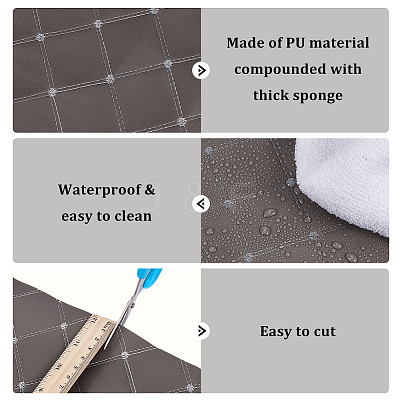PVC Leather with Foam Fabric DIY-WH0671-391B-1