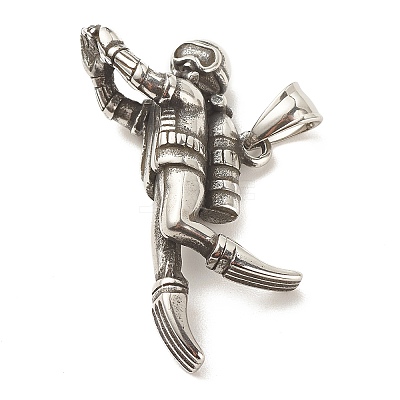 304 Stainless Steel Pendants LS-STAS-G259-01AS-1