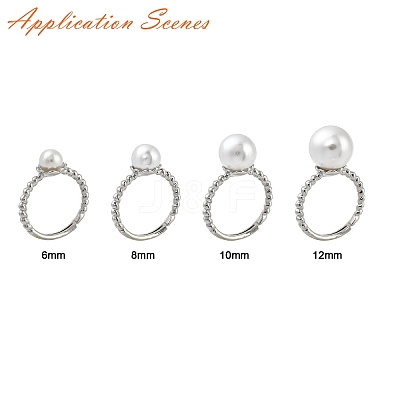 Brass Finger Cup Peg Ring Settings KK-L184-58P-1