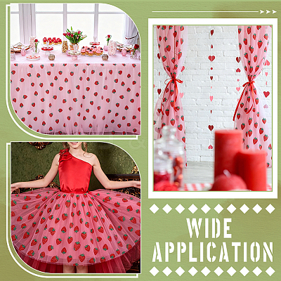 2Pcs Polyester Gauze Fabric DIY-ME0003-12-1