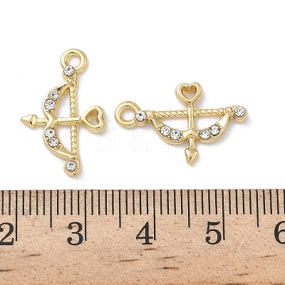 Alloy Rhinestone Pendants FIND-L024-12G-1