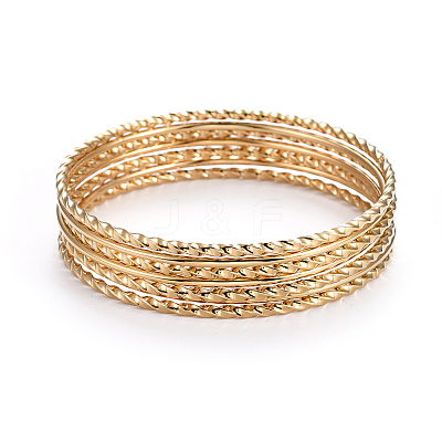 Fashion 201 Stainless Steel Bangle Sets BJEW-L664-001A-1-1
