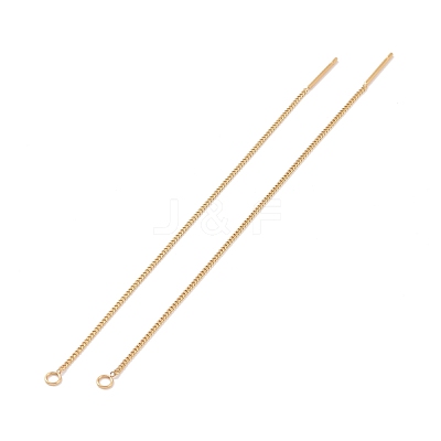 Ion Plating(IP) 304 Stainless Steel Stud Earring Finding STAS-E161-07G-1