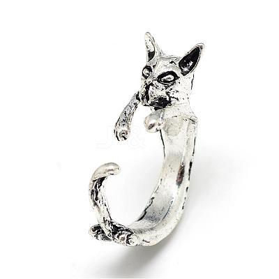 Adjustable Alloy Cuff Finger Rings RJEW-S038-075-1