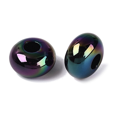 Opaque Acrylic European Beads OACR-E033-19N-1