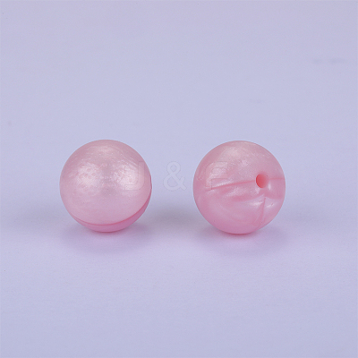 Round Silicone Focal Beads SI-JX0046A-53-1