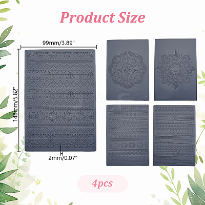 PP Plastic Creasing Plate Sets FIND-WH0152-911A-1