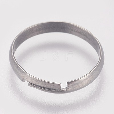 Tarnish Resistant 316 Surgical Stainless Steel Finger Ring Settings X-STAS-I090-02P-1