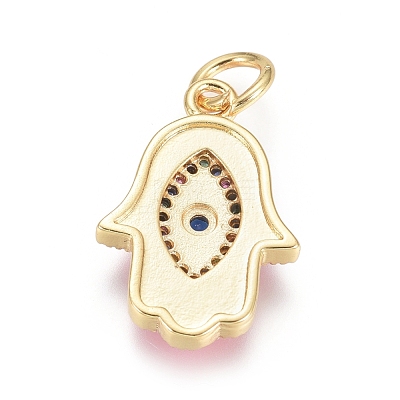 Golden Plated Brass Pendants ZIRC-L086-004-1