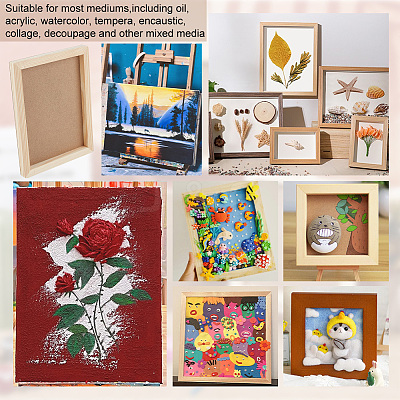 Rectangle Wood Painting  Panels AJEW-WH0348-281C-1