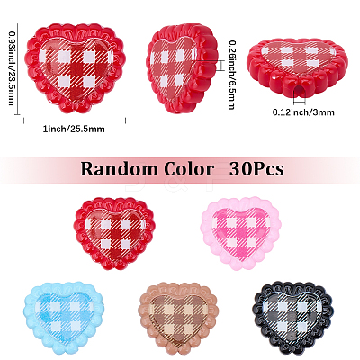 30Pcs Printed Opaque Acrylic Beads OACR-SC0002-75-1