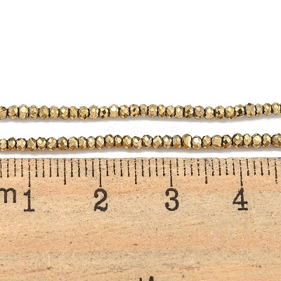 Electroplated Synthetic Non-Magnetic Hematite Beads Strands G-C136-K01-01-1