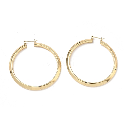 Brass Big Hoop Earrings for Women KK-CBA4112-06G-1